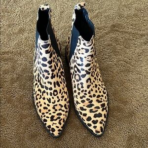 Steve Madden Leopard Print Ankle Booties